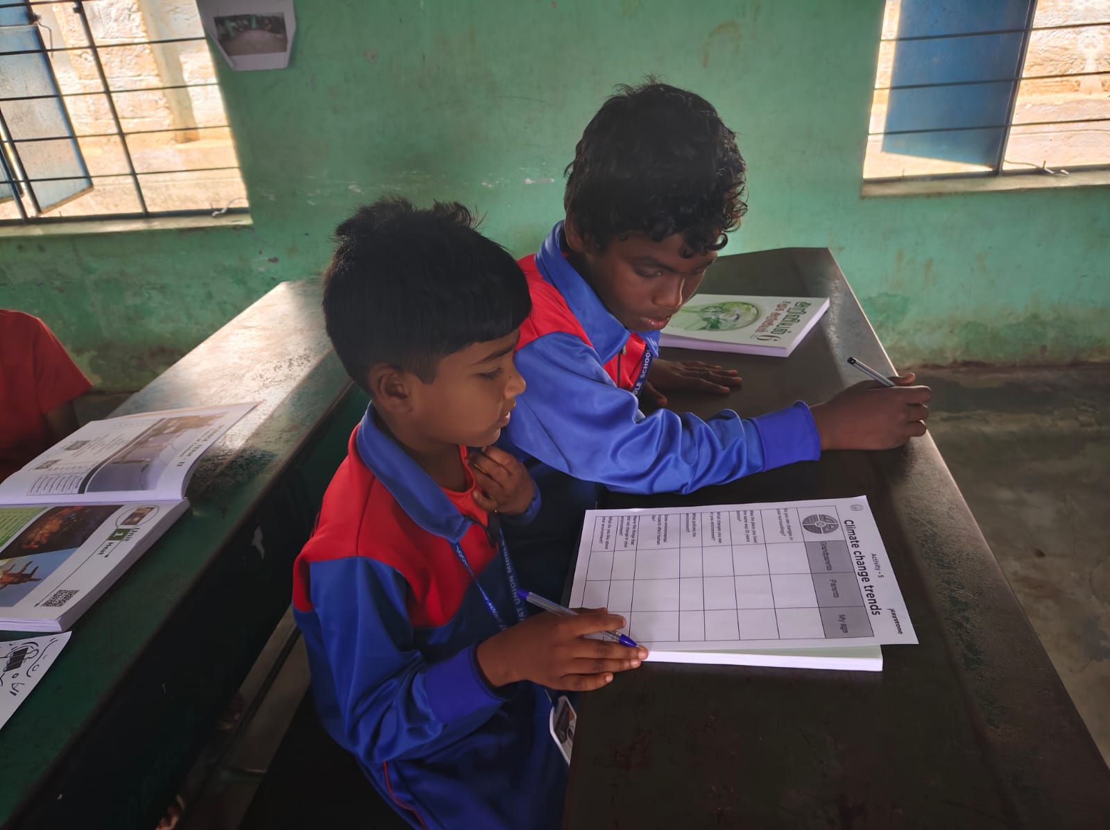 Students in an activity session